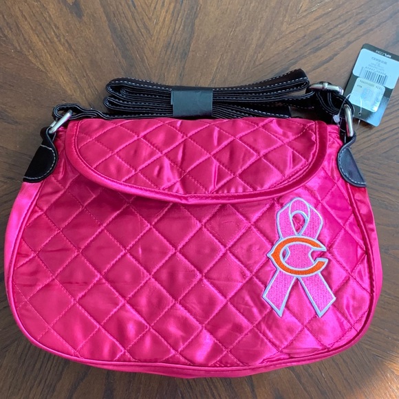 NFL Chicago Bears Quilted Saddlebag Breast Cancer - Picture 3 of 7